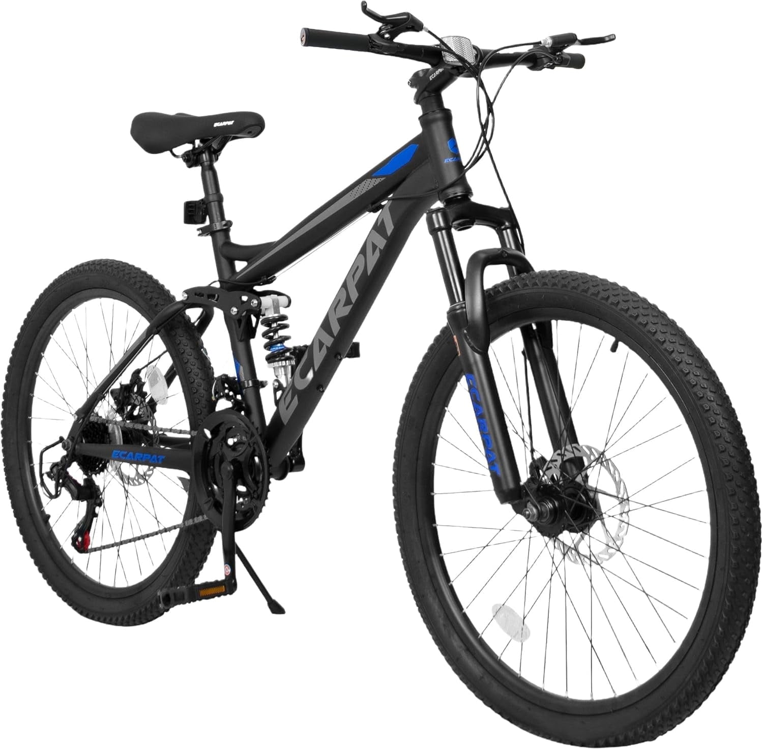 UPANBIKE Mountain Bike for Women Men Teens 24/26/27.5 Inch Wheels, Dual Full Suspension 21-Speed Steel Frame Birthday Gift Commuter to School Work Outdoor Sports Cycling