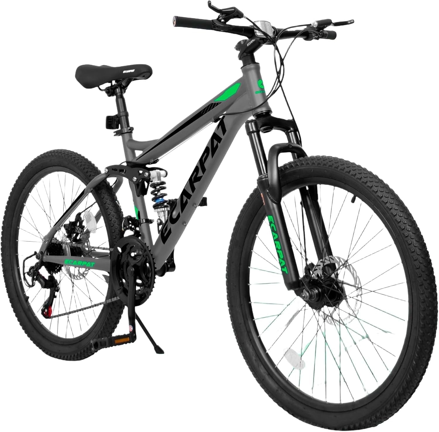 UPANBIKE Mountain Bike for Women Men Teens 24/26/27.5 Inch Wheels, Dual Full Suspension 21-Speed Steel Frame Birthday Gift Commuter to School Work Outdoor Sports Cycling