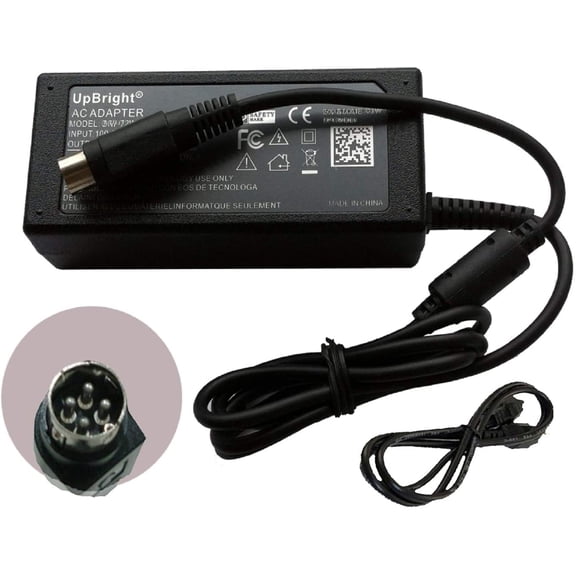 4-Pin 12V Replacement AC/DC Adapter Compatible with Samsung SRD-440 SRD-442 CCTV DVR Power Supply