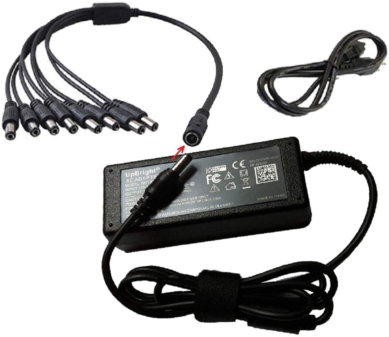 8 Plug Tip AC/DC Adapter for Z-modo Surveillance PKD-DK0865-NHD 8 ...