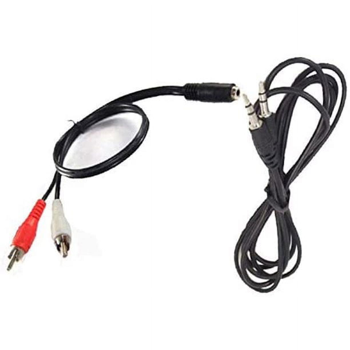 UPBRIGHT AUX IN Audio RCA Cable Cord For VIZIO 29" 32??38" 40" 42" Home Theater Sound Bar Wireless Subwoofer SoundBar Speaker (To Convert AUX Input stereo audio plug into two mono RCA plugs ) - image 1 of 5