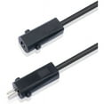 thumbnail image 1 of 6FT 2-Prong Extension Power Cord Cable Lead for Changzhou Kaidi Electrical Co Ltd P/N: KDDY001 KDDY008 KDDY001B, 1 of 5