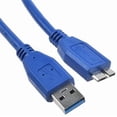 thumbnail image 1 of USB 3.0 PC Micro-B Double Cable Cord Lead Replacement for S-eagate SRD0SP1 100718104 External Hard Drive, 1 of 1