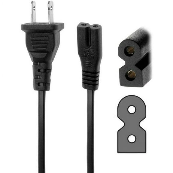 AC Power Cord Cable Replacement for P-S-3 Slim P-S-X P-S-2 X-B-O-X & DC Sony Play-station PS1 FAT