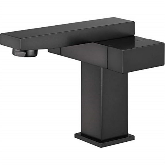UPC FAUCET WITH DRAIN-OIL RUBBER BLACK-Color:OIL RUBBER BLACK,Material:Brass