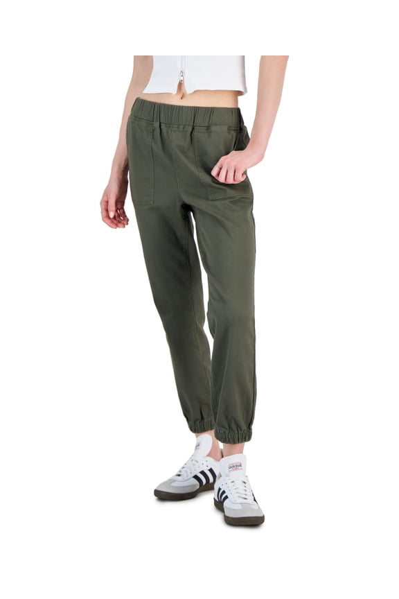 Woomens Pull On Utility Elasticized Jogger Pants Olive Size M NWT