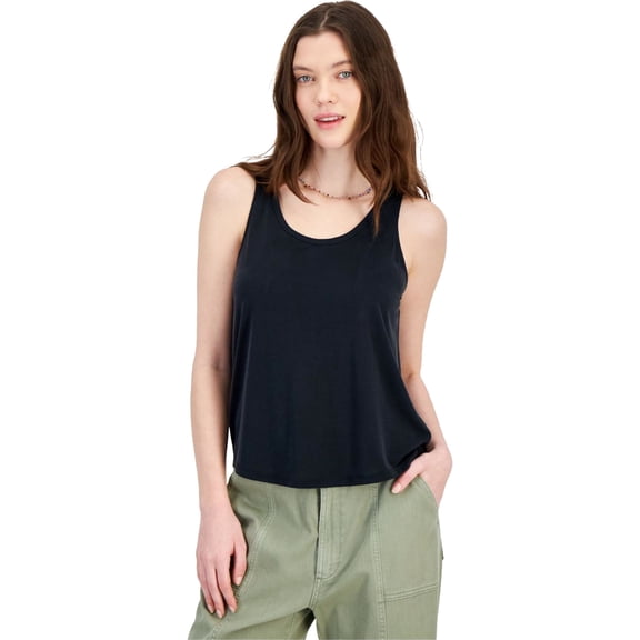 Hippie Rose Womens Super Soft Scoop-Neck Tank Top, Pink, Juniors, Small