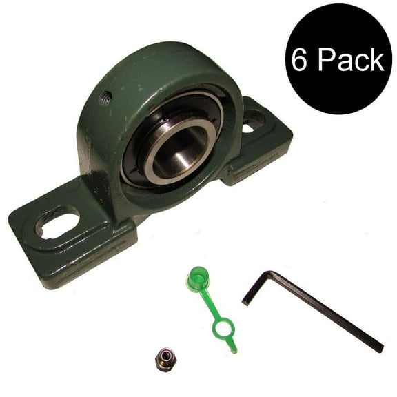 Qty 6: 1" Pillow Block Bearing
 Fits Universal Products Replaces UPC205-16