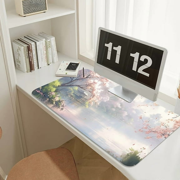 UPCEED Scenery of Japan Mouse Pad 23.6"x11.8"Office Computer Keyboard Desk Pad Washable Rubber Material