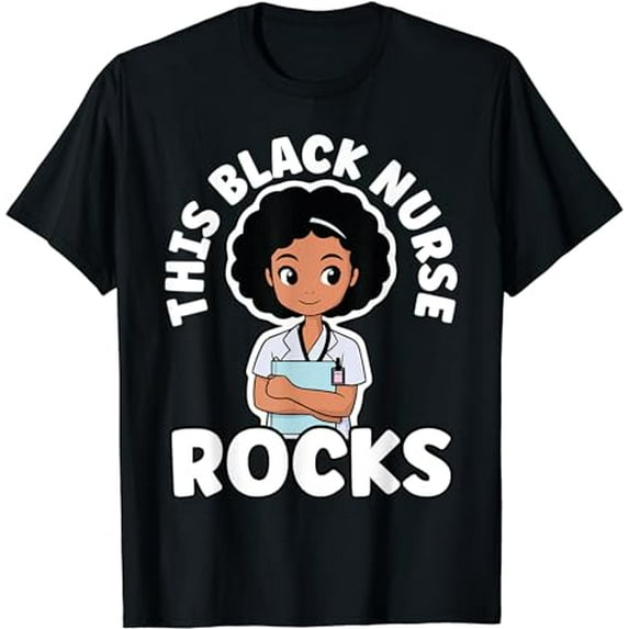 Black Nurse African American Nursing Black History Month T-Shirt