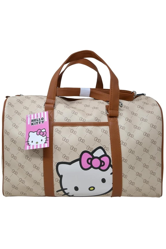 UPD Women's 16" Hello Kitty Duffel Bag, Brown
