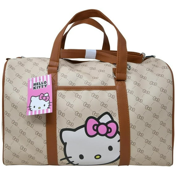 UPD Women's 16" Hello Kitty Duffel Bag, Brown