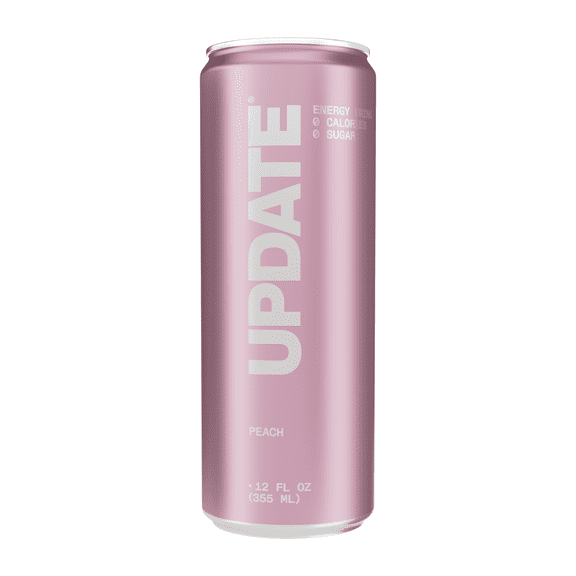 UPDATE Zero Sugar Energy Drink, Peach, 12 fl oz Can
