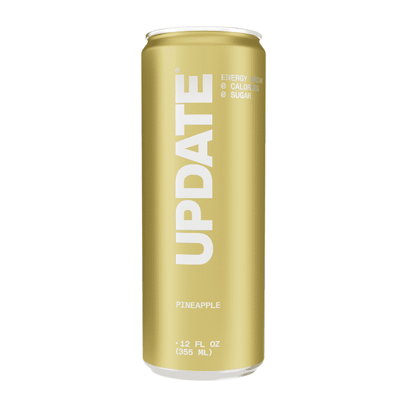 UPDATE Zero Sugar Energy Drink, Pineapple, 12 fl oz Can