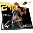 thumbnail image 1 of UPEREFCT 16" 2K 240Hz Portable Gaming Monitor, 100% DCI-P3, Type-C HDMI IPS Eye Care External Second Screen for PS4 PS5 Switch Xbox PC, 1 of 10