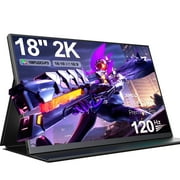 UPERFECT 144HZ Portable Gaming Monitor， 18" 2K 2560x1600 QHD 100% DCI-P3 Screen with Speakers & Smart Cover
