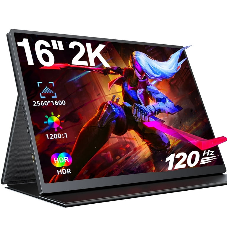 UPERFECT 16 Portable Gaming Monitor 120HZ 2K QHD for PS5, Xbox