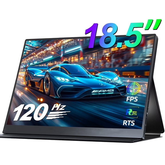 UPERFECT 18.5" Portable Gaming Monitor 120HZ, 1080P IPS HDR Eye Care Computer Display, External Second Screen for Laptop, Xbox, PS5 Nintendo