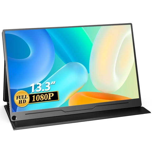 UPERFECT Portable Monitor 1080P, 13.3 IPS Laptop Screen Extender Monitor, Travel Monitor for Laptop PS4/5 PC Phone Xbox Switch