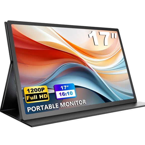UPERFECT Portable Monitor 17.3" 1200P HDMI USB C Second External Screen for Laptop PC