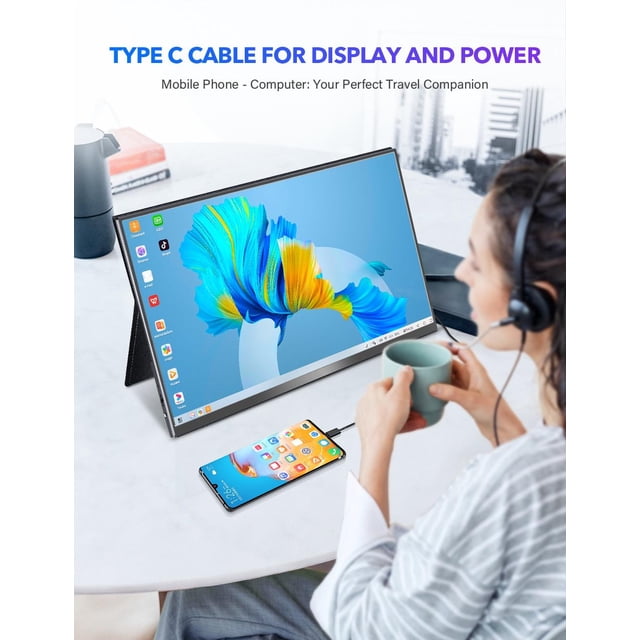 External Precision Monitor UPERFECT Portable Monitor for laptop, 15.6