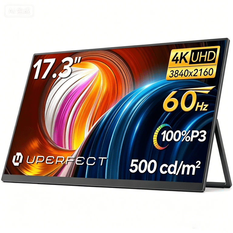 ★新品★UPER3 ECR Portable Monitor 本体 UPERFECT UGame J5 17.3 Inch 4K UHD Portable Gaming Monitor, 100