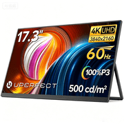 UPERFECT 17.3 4K UHD Gaming Monitor, 60Hz, USB-C HDMI Input, VESA Mountable, Advanced Display Settings - BE173BU