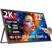 UPERFECT 22Inch Computer Monitor 60Hz Touchscreen 2560*1440P Portable Monitor