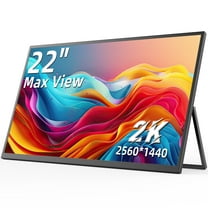 UPERFECT 22Inch Computer Monitor 2560*1440 2K Portable Laptop Monitor Extender