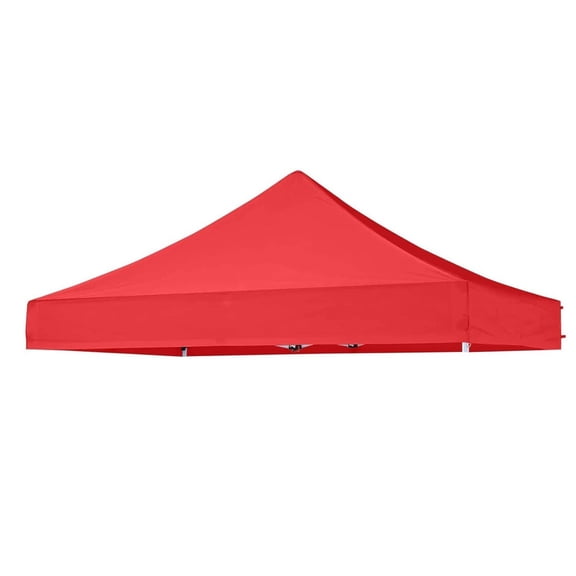 UPF 30+ Silver Coated Replacement Tent Canopy Top Waterproof Fade Resistant Sun Protection Pop Up Gazebo Roof Cover Easy Tool-Free Installation (Frame Not Included)(Red-2x2m)