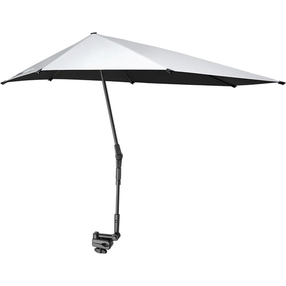 UPF 50+ Adjustable Chair Umbrella XL with Universal Clamp UV Protection Sun Shade Umbrella for Beach Chair, Stroller, Wheelchair, Golf Cart, Bleacher, Patio