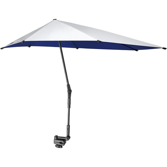 UPF 50+ Adjustable Chair Umbrella XL with Universal Clamp UV Protection Sun Shade Umbrella for Beach Chair, Stroller, Wheelchair, Golf Cart, Bleacher, Patio