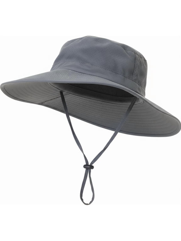 UPF 50+ Boonie Hat for Men & Women - Cooling Wide Brim Sun Hat with UV Protection for Safari, Hiking, Beach, Fishing