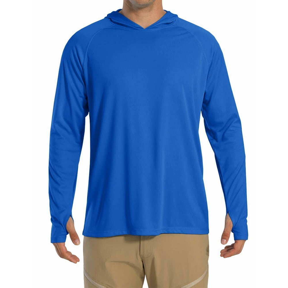 UPF 50+ Fishing Shirts for Men Long Sleeve UV Sun Protection Hoodie,  Outdoor Hiking Shirts 