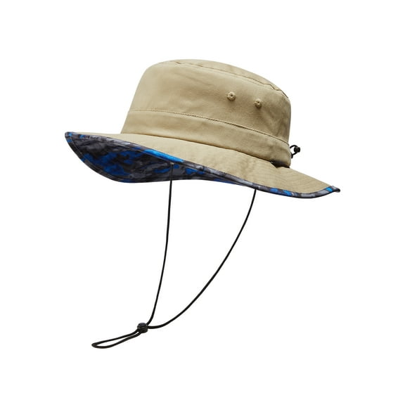 UPF 50  Foldable Sun Hat Patterned Under Brim Bucket Hats for Summer Hiking Fishing Beach Safari Men Women