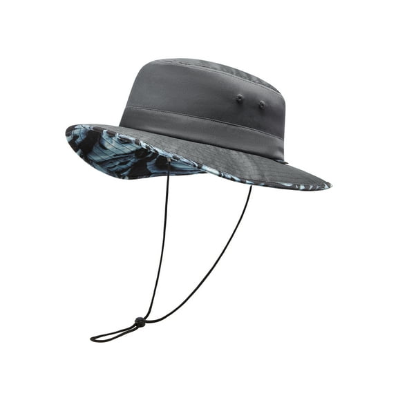 UPF 50 Foldable Sun Hat Patterned Under Brim Bucket Hats for Summer Hiking Fishing Beach Safari Men Women