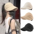 thumbnail image 1 of UPF 50+ Foldable Sun Hat | Wide Brim Quick-Dry Polyester Sunshade Cap | Ponytail-Friendly Rear Opening | Breathable Adjustable Drawstring Chin Strap | Lightweight Travel Packable Outdoor Fishing, 1 of 6