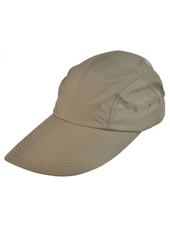 UPF 50+ Long Bill Adjustable Baseball Cap - ADJUSTABLE - Khaki