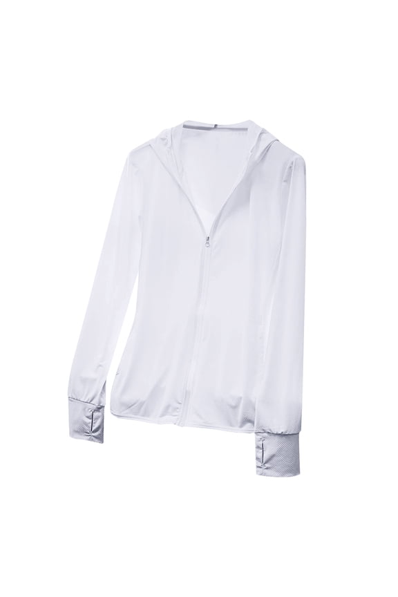 UPF 50+ Long Sleeve Hoodie for Men Front Zipper Rash Guard UV Spf Tee Shirts Athletic Stretch Ultra Soft Sun-Protective Clothing Going Out Fishing Golf Gym Blouses Trends 2025 Summer