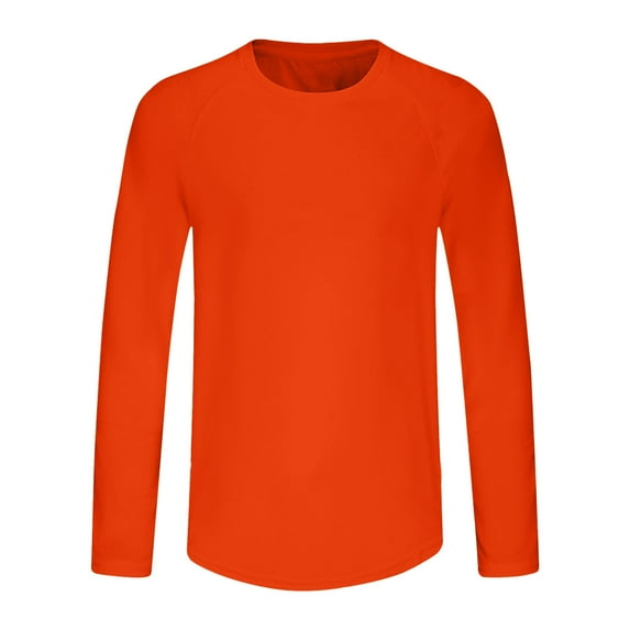 UPF 50+ Long Sleeve Shirts for Mens,Summer Sun Protection Uv Spf T-Shirts Round Neck Tee Ultra Quick Dry Athletic Stretch Tee Shirts Lounge Breathable Blouses Gym Traning Track Joggers Clothes