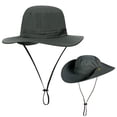 thumbnail image 1 of UPF 50+ Men's Sun Hat Wide Brim Bucket Hat UV Protection Hat for Mens Womens Beach Safari Gardening Golf Fishing Dark Blue, 1 of 5