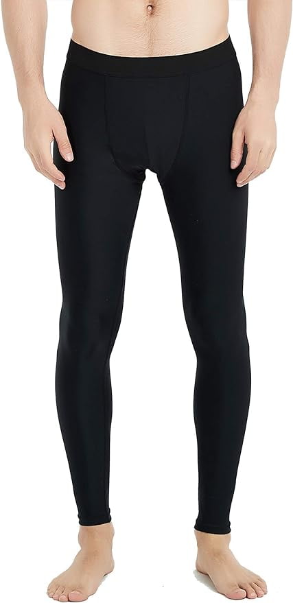 Men's UPF 50+ Swim Tights / Long Compression Pants – Surf, Dive, Swim & Workout Leggings | Quick-Dry & Sun Protective