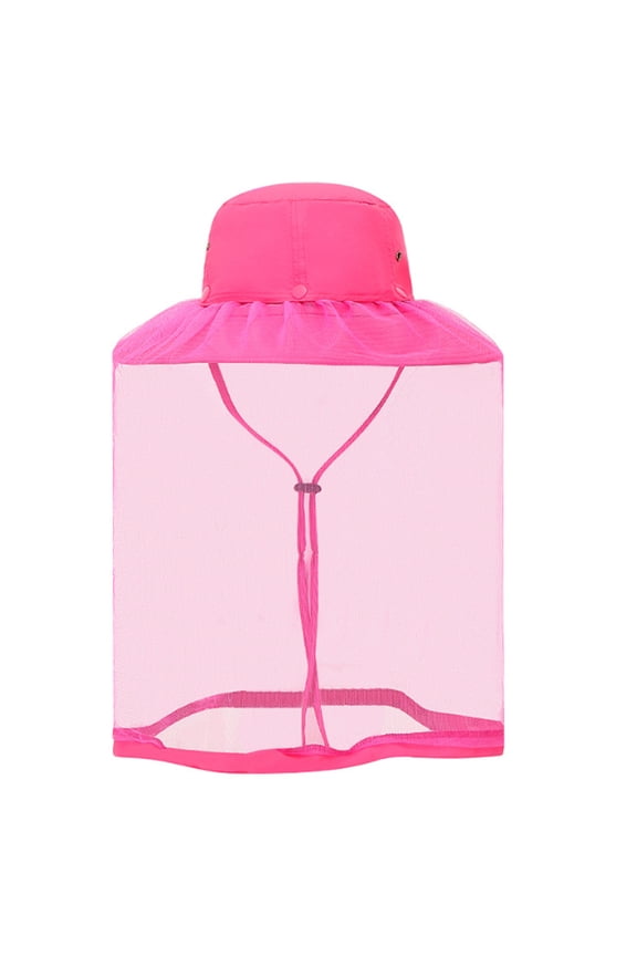 UPF 50+ Mosquito Net Hat with Hidden Netting for Hiking