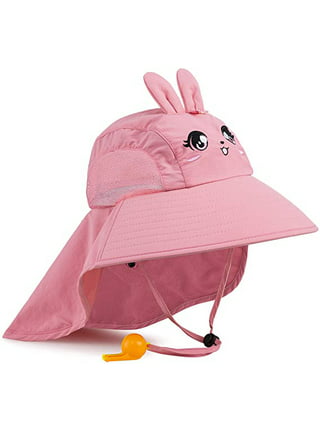 Beach Kids Sun Hat Sun Protection Cute Wide Brim Summer Baby Bucket Hats  Toddler Sun Hats for Girl Boy 1-4 Years Old