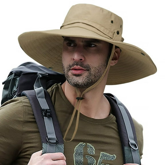 UPF 50  Sun Hat with Wide Brim - Lightweight Safari Cap for Outdoor