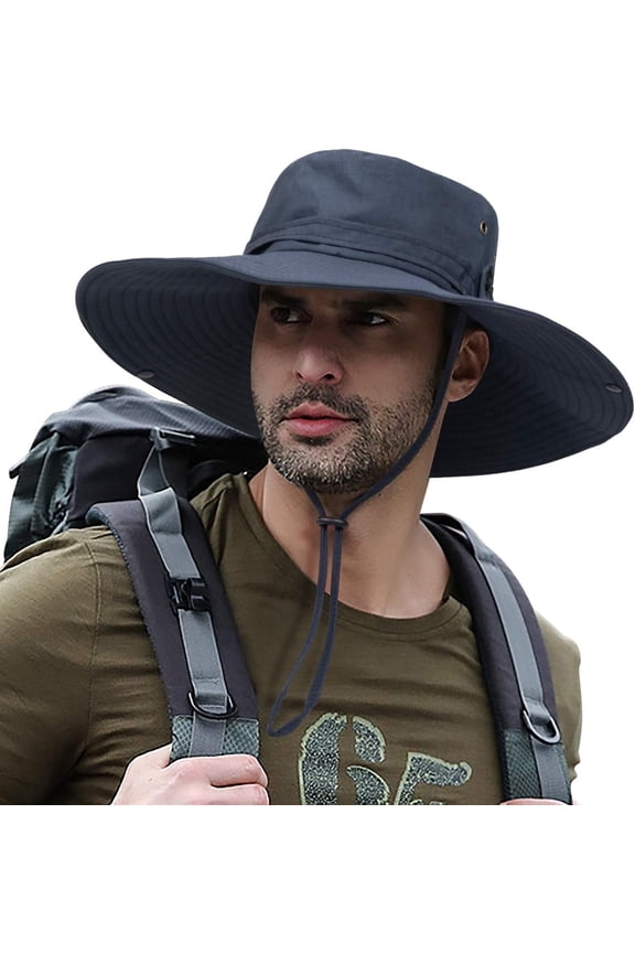 UPF 50+ Sun Hat with Wide Brim - Lightweight Safari Cap for Outdoor
