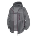 thumbnail image 1 of UPF 50+ Sun Protection Jacket for Men Hooded Long Sleeve Zipper Lightweight Quick Dry Windbreaker Athletic Shirts with Pockets Dark Gray M, 1 of 9