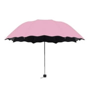 UPF 50+ Sun Umbrella - Windproof Folding Sunshade with Aluminum Shaft & Fiberglass Ribs Blocks 99% Rays for Men,Women & Compact Travel Umbrella for Sunny & Rainy Days