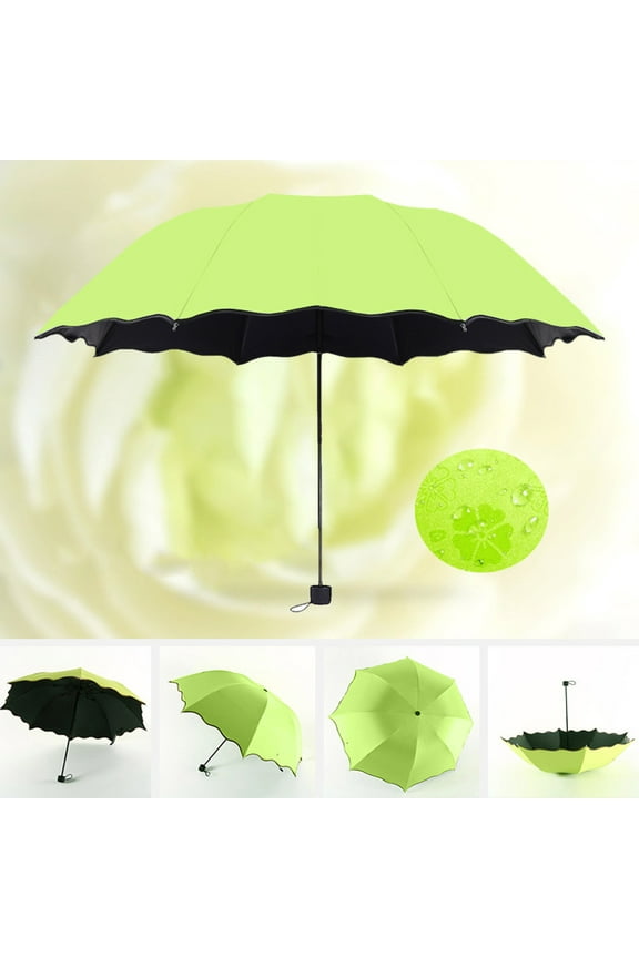 UPF 50+ Sun Umbrella Windproof Folding Sunshade UV Protection Compact Travel Umbrella for Outdoor Beach Golf Walking