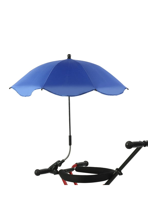 UPF 50+ Sunshade Umbrella Chair Umbrella With Clamp Carts Wheelchairs Universal Rainproof Stroller Accessories